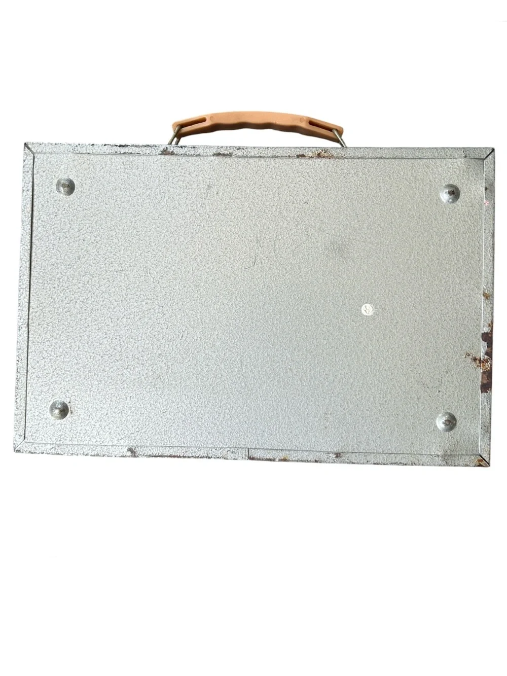 Old Vintage Metal Lock Box